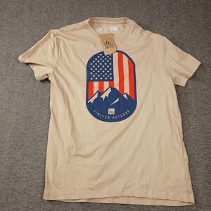 FinTech Performance‎ Fishing Tan Short Sleeve Crew Neck Tee Men's Small NWT